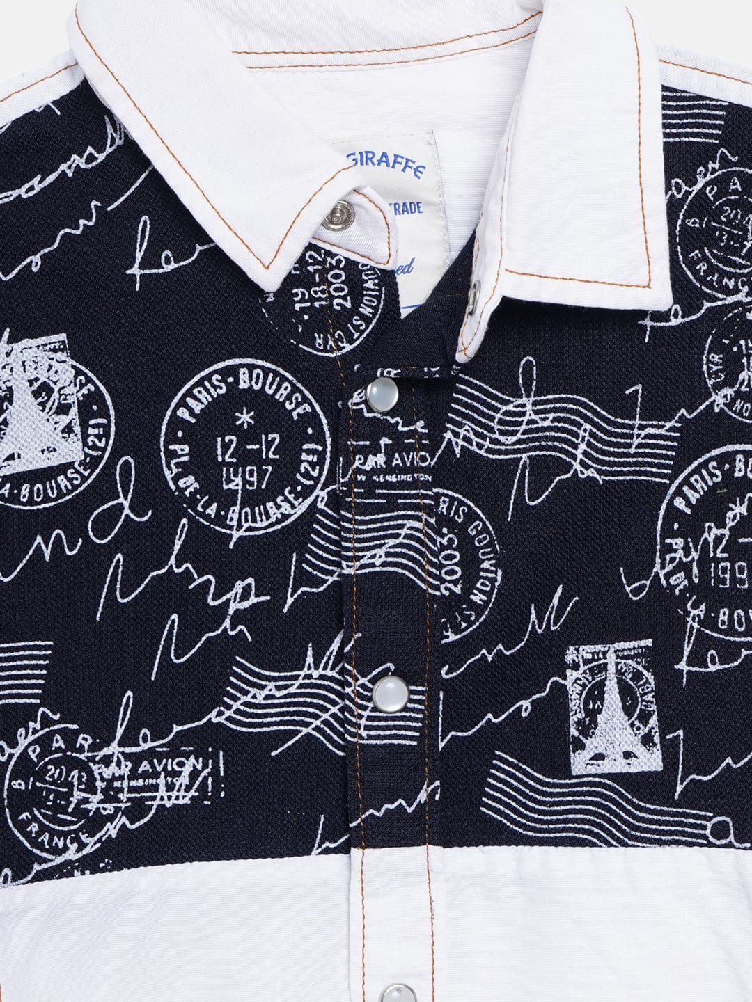 Blue Giraffe Boys Shirt