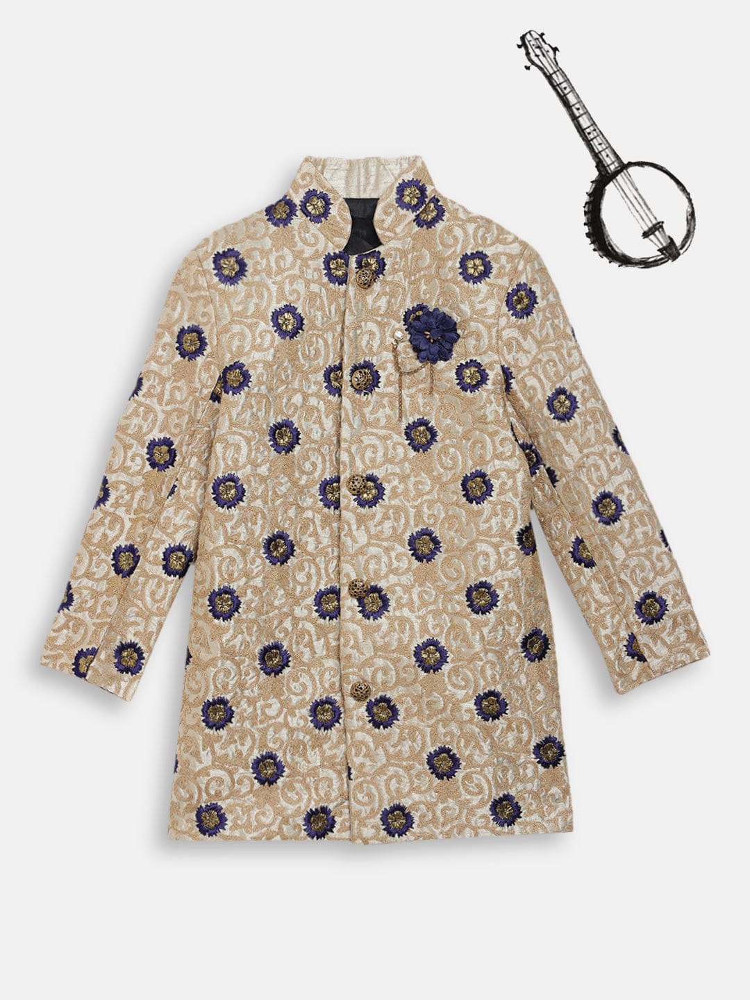 Blue Giraffe Boys Sherwani