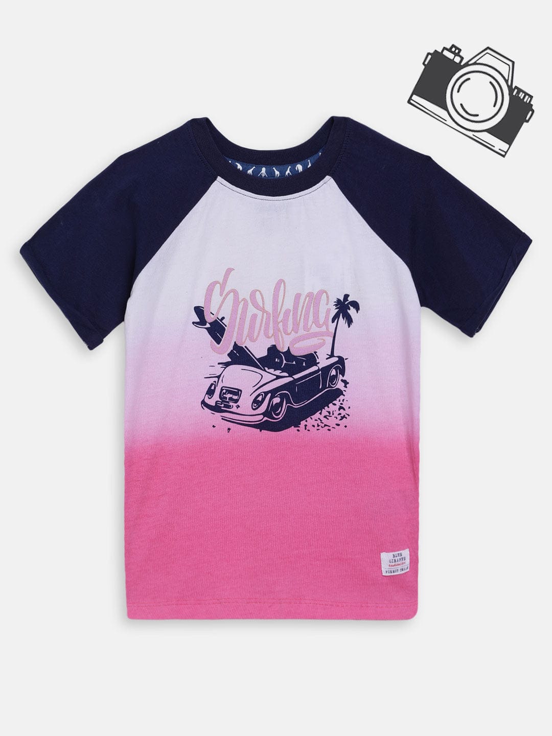 Blue Giraffe Boys Tshirt