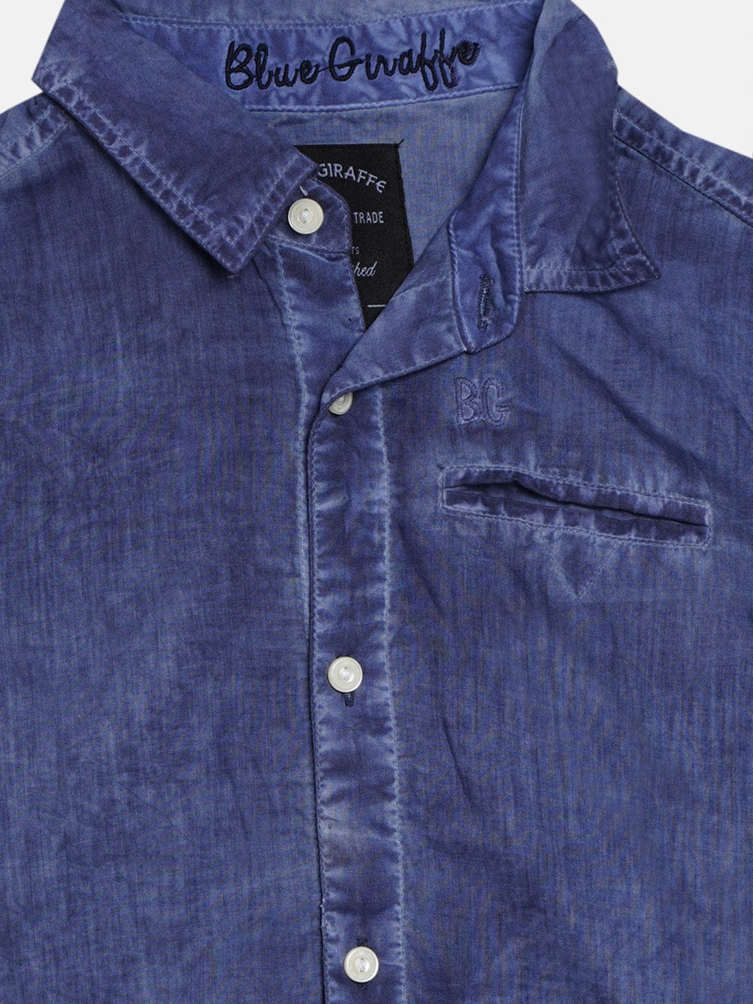 Blue Giraffe Boys Shirt