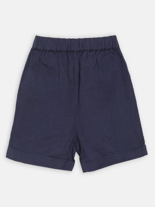 Blue Giraffe Girls Shorts