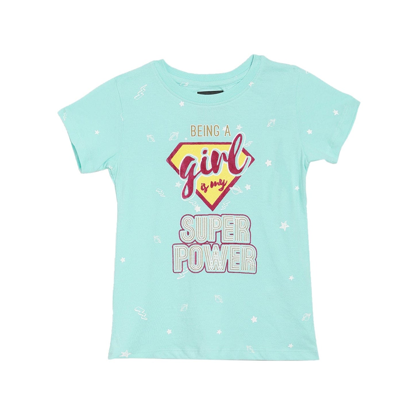 Blue Giraffe Girls Tshirt
