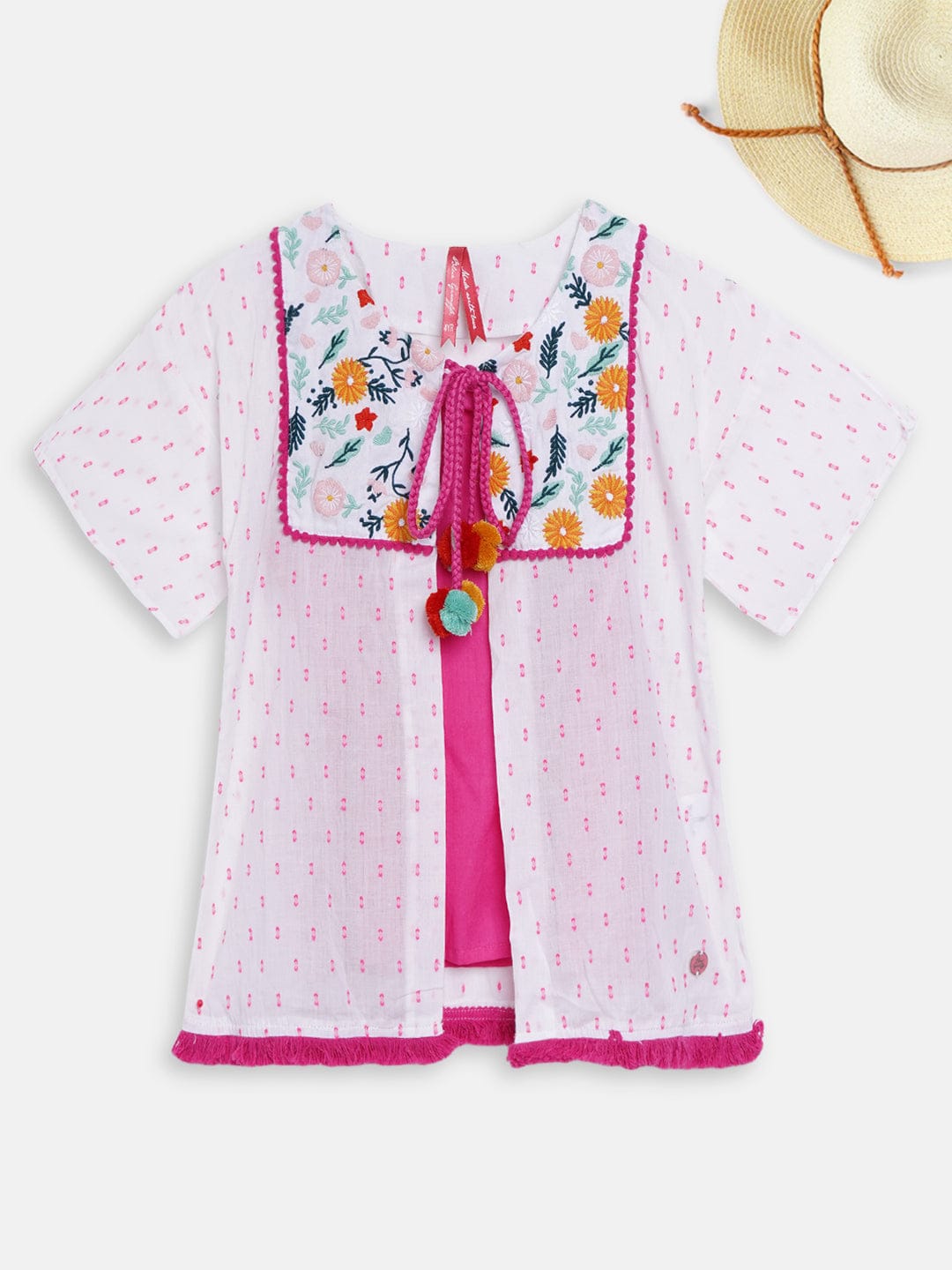 Blue Giraffe Girls Top