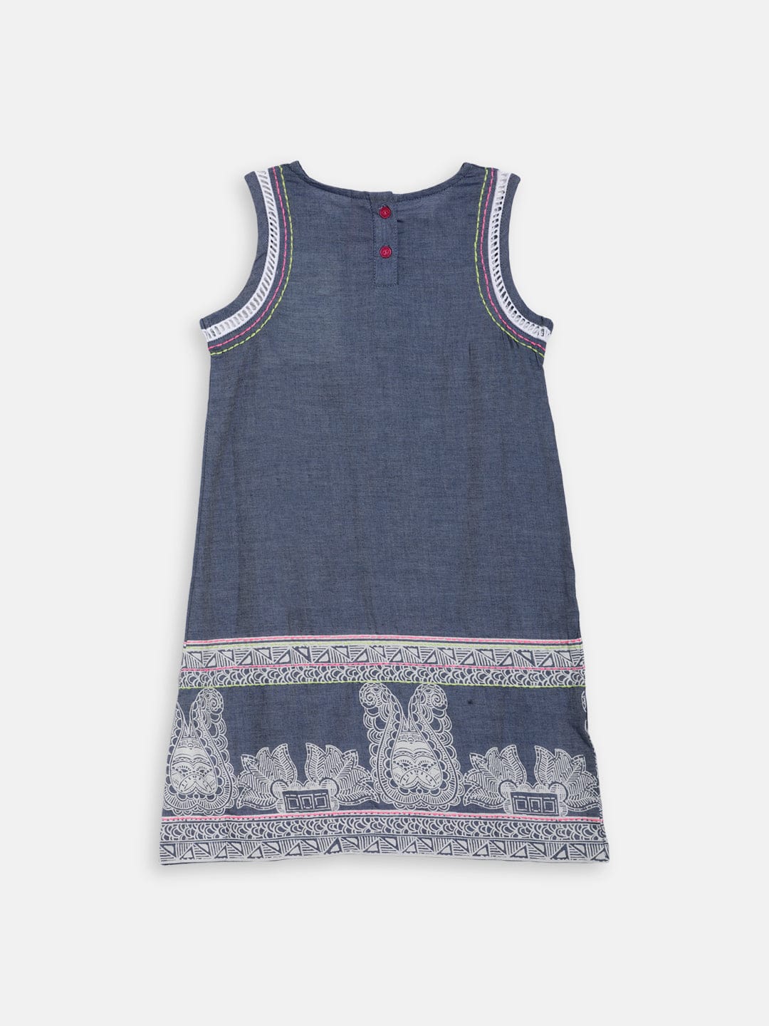 Blue Giraffe Girls Dress