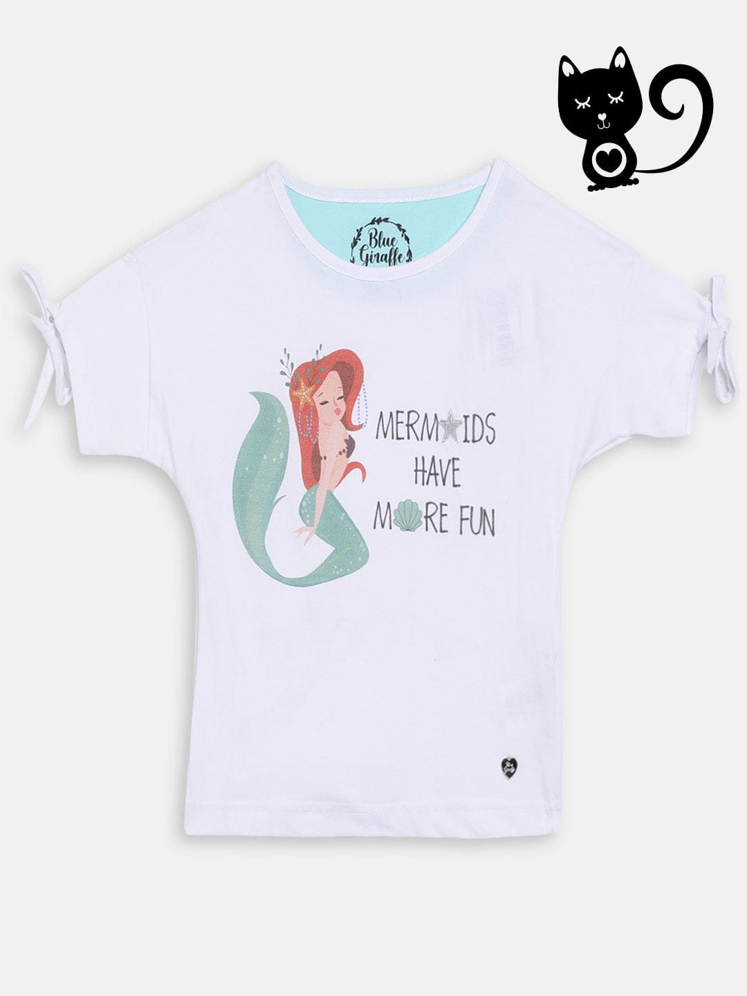 Blue Giraffe Girls Tshirt