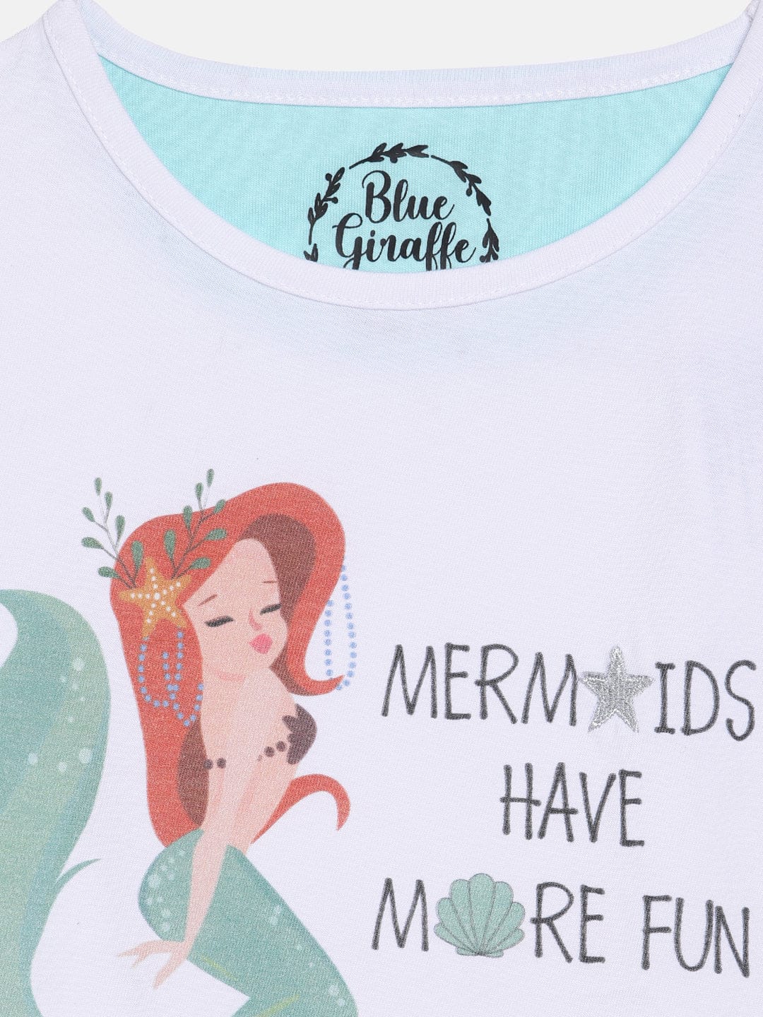 Blue Giraffe Girls Tshirt