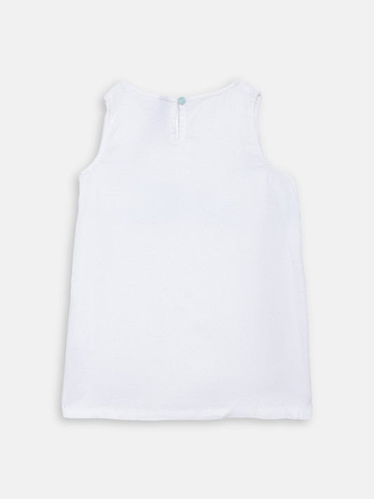 Blue Giraffe Girls Top