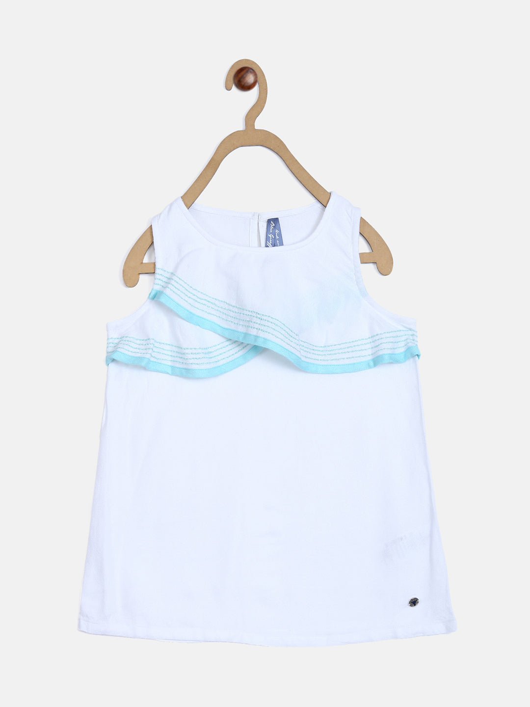 Blue Giraffe Girls Top