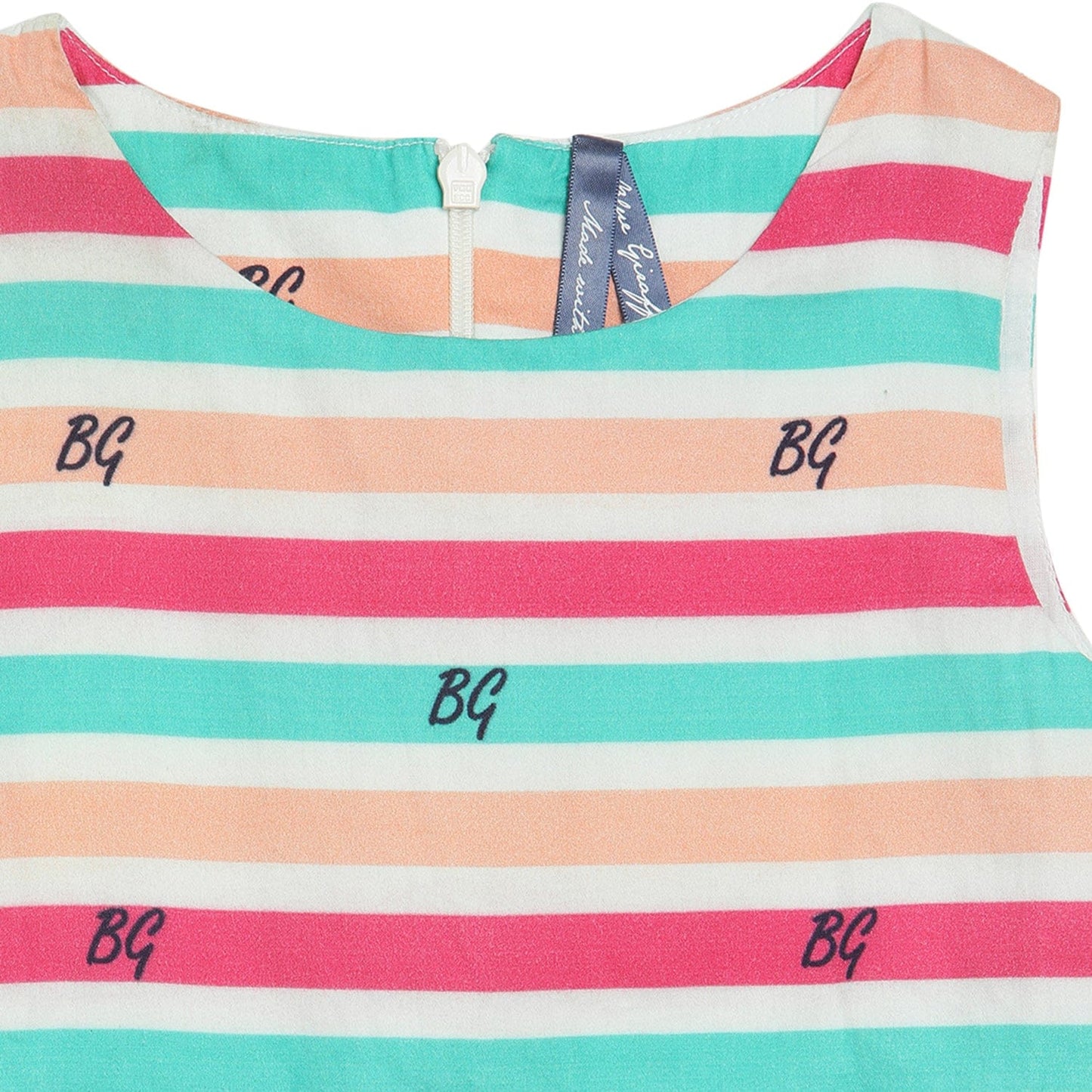 Blue Giraffe Girls Dress