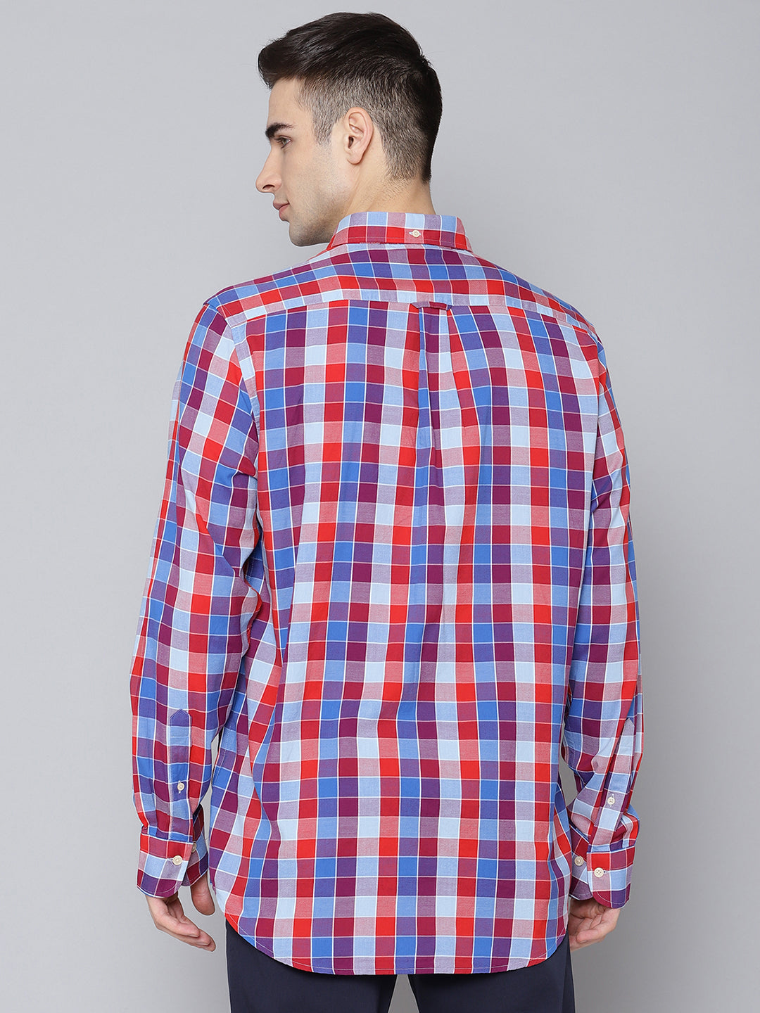 Gant Men Red Checked Collar Shirt