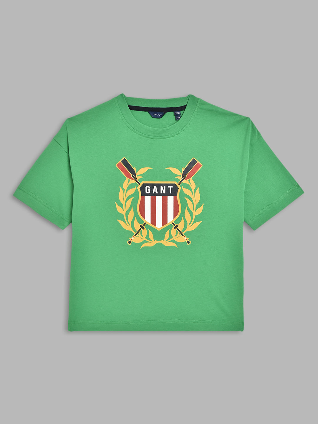 Gant Kids Green Logo Regular Fit T-Shirt