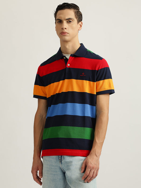 Gant Multi Striped Regular Fit Polo T-Shirt