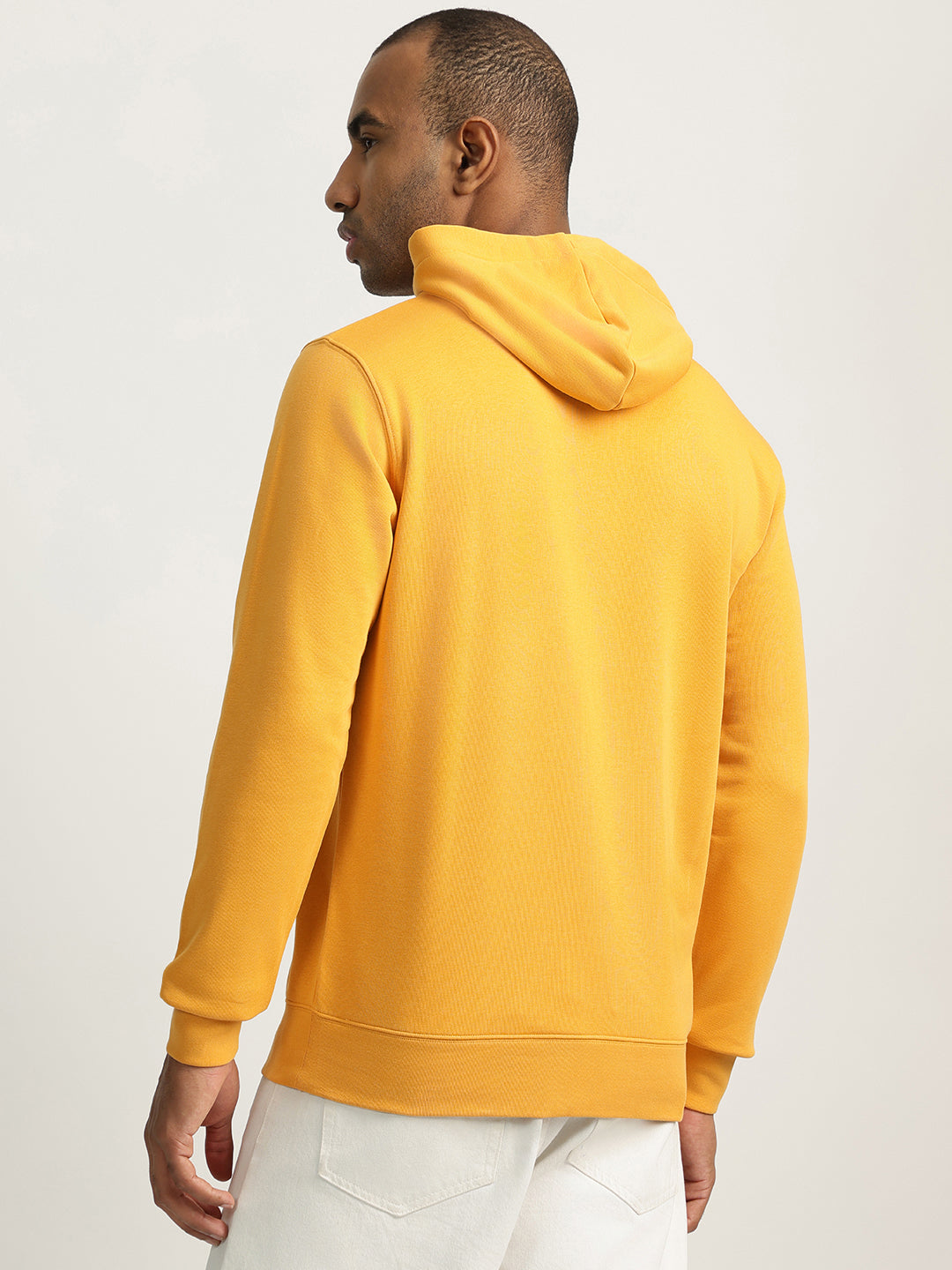Gant Men Gold Solid Hooded Sweatshirt