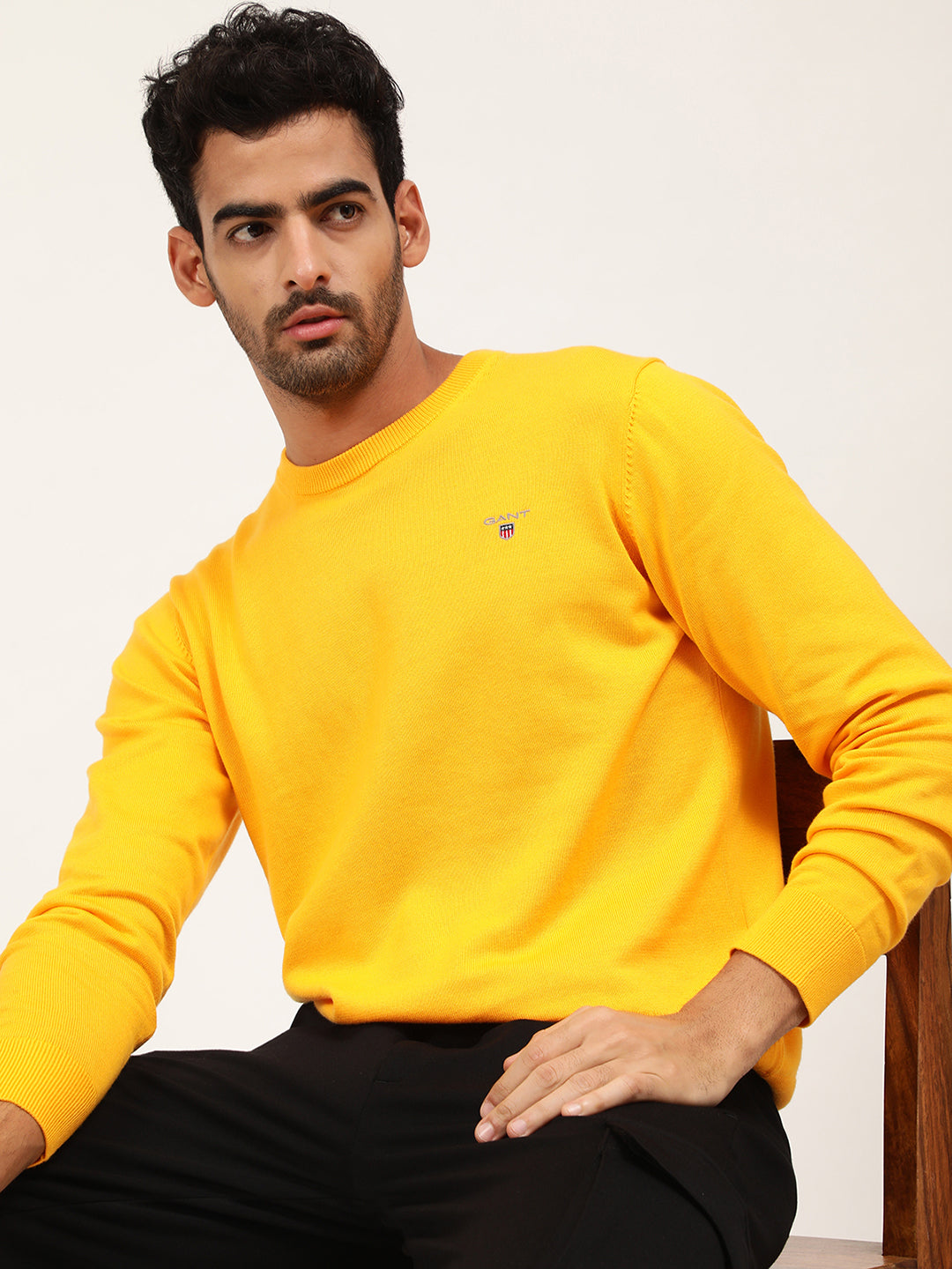 Gant Men Yellow Pullover