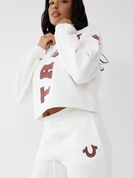 True Religion Women Solid Stand Collar Sweatshirt