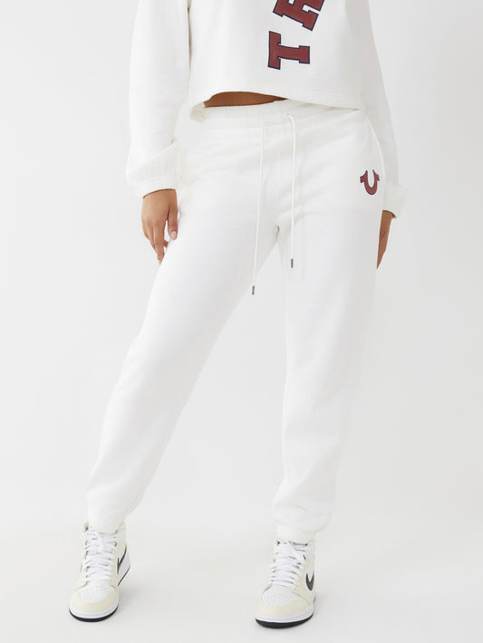 True Religion White Regular Fit Joggers