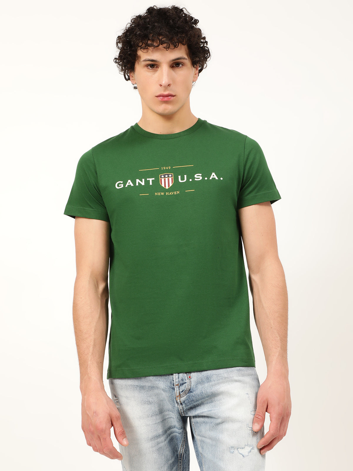 Gant Green Logo Regular Fit T-Shirt