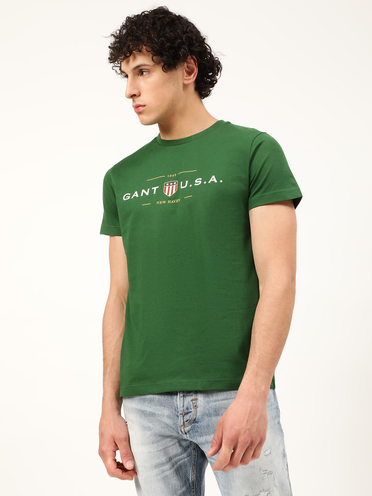 Gant Green Logo Regular Fit T-Shirt