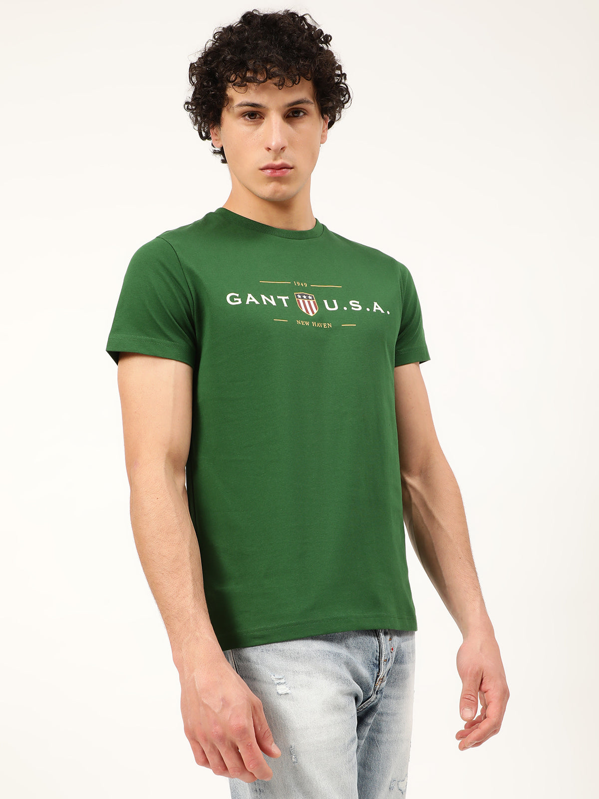 Gant Green Logo Regular Fit T-Shirt