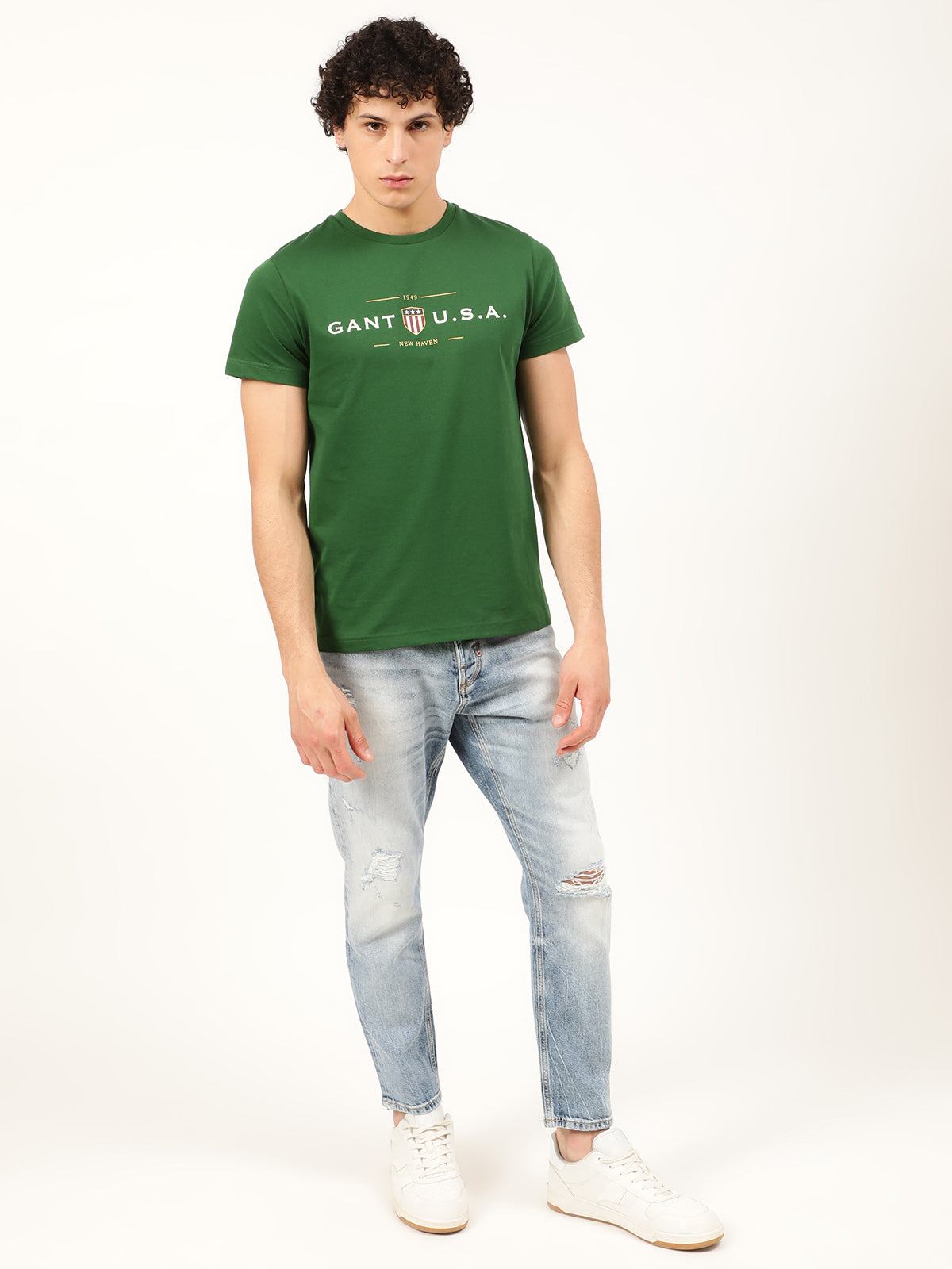 Gant Green Logo Regular Fit T-Shirt