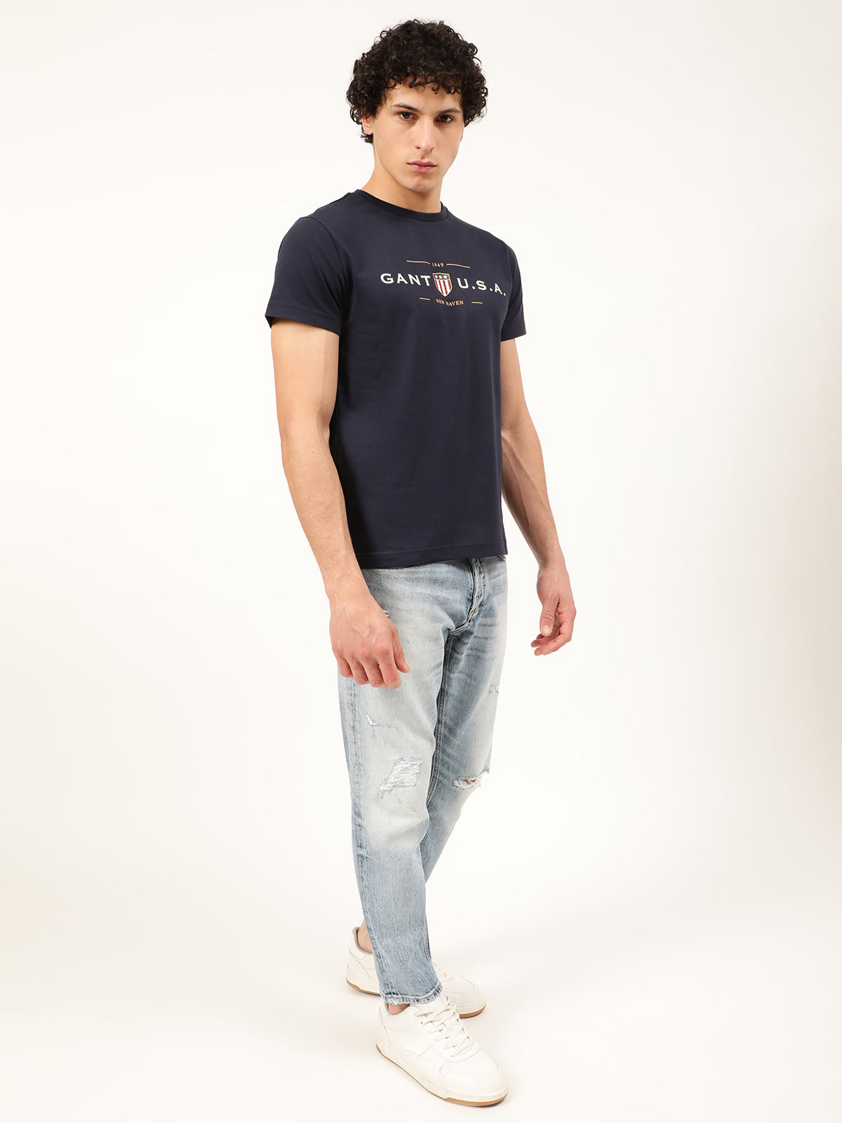 Gant Blue Logo Regular Fit T-Shirt