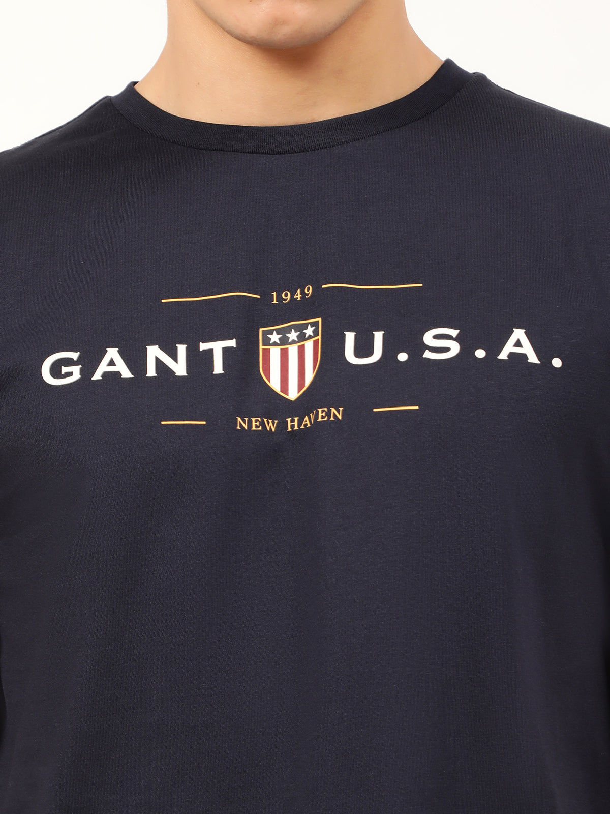 Gant Blue Logo Regular Fit T-Shirt