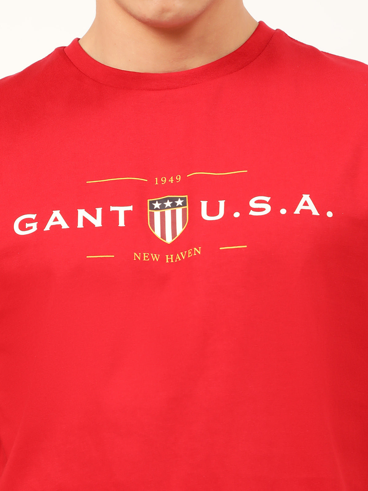 Gant Red Logo Regular Fit T-Shirt