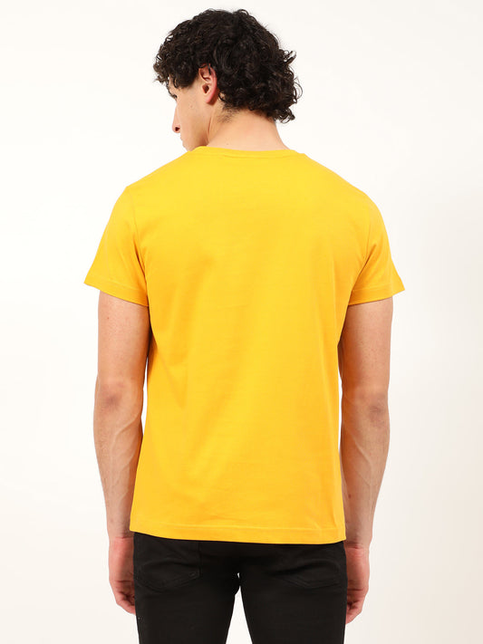 Gant Yellow Logo Regular Fit T-Shirt