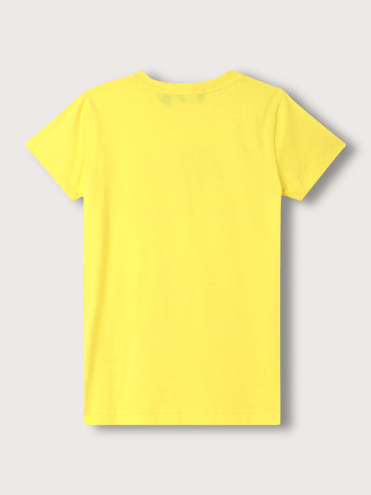 Gant Kids Yellow Logo Relaxed Fit T-Shirt