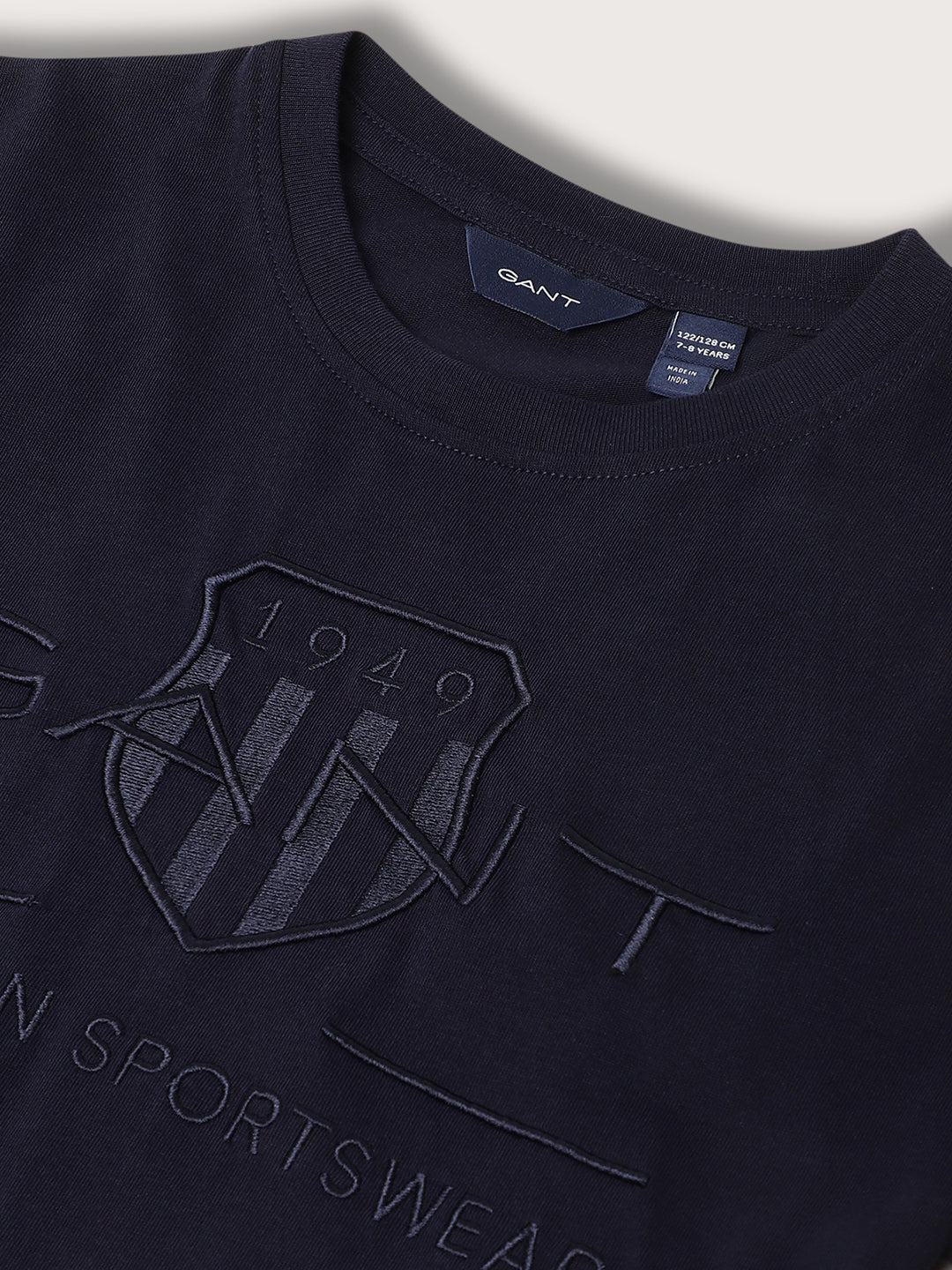 Gant Kids Dark Blue Logo Relaxed Fit T-Shirt