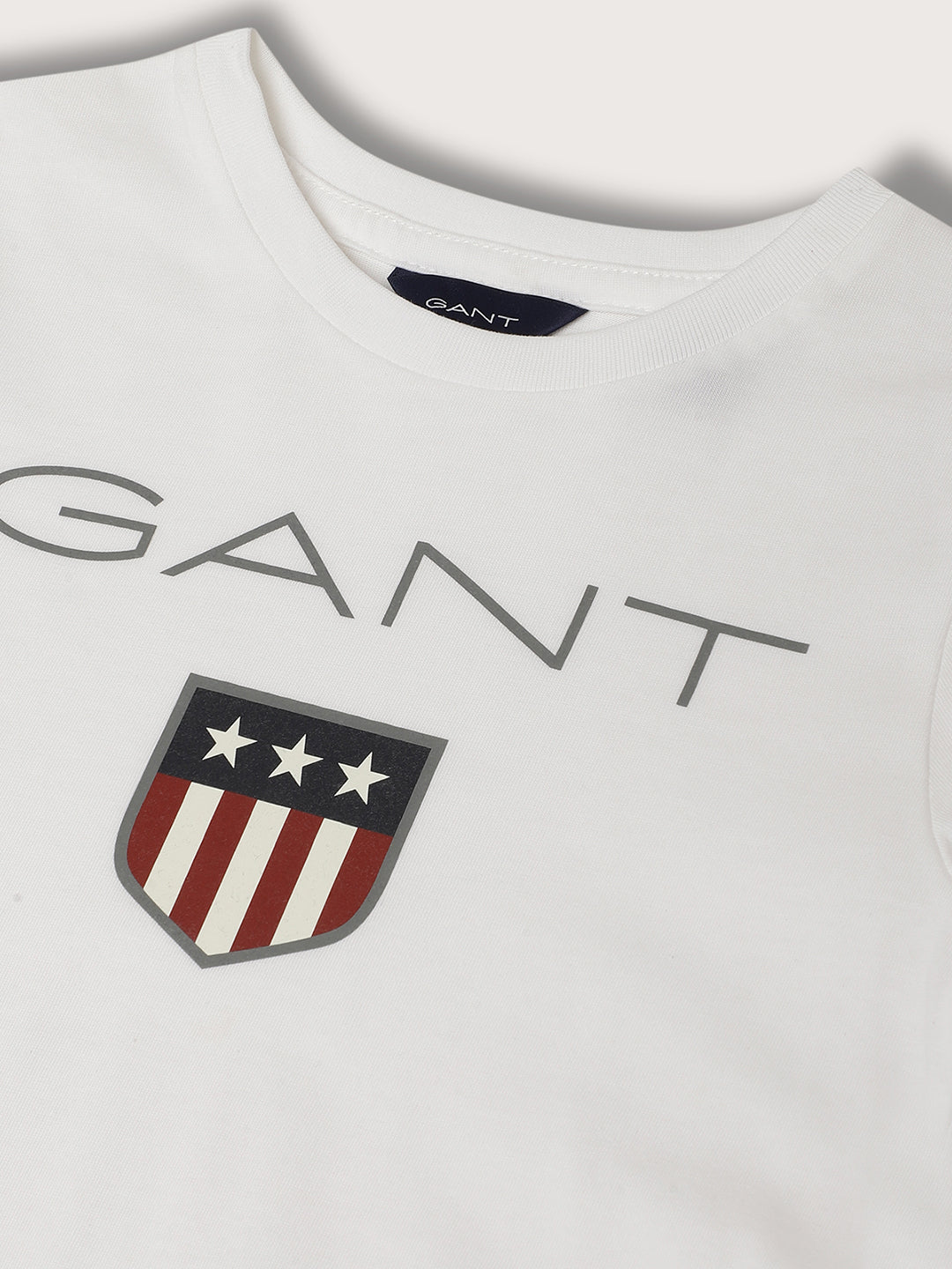 Gant Boys Printed Round Neck Cotton T-shirt
