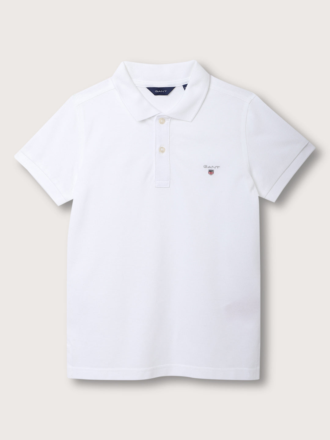Gant Kids White Regular Fit Polo T-Shirt