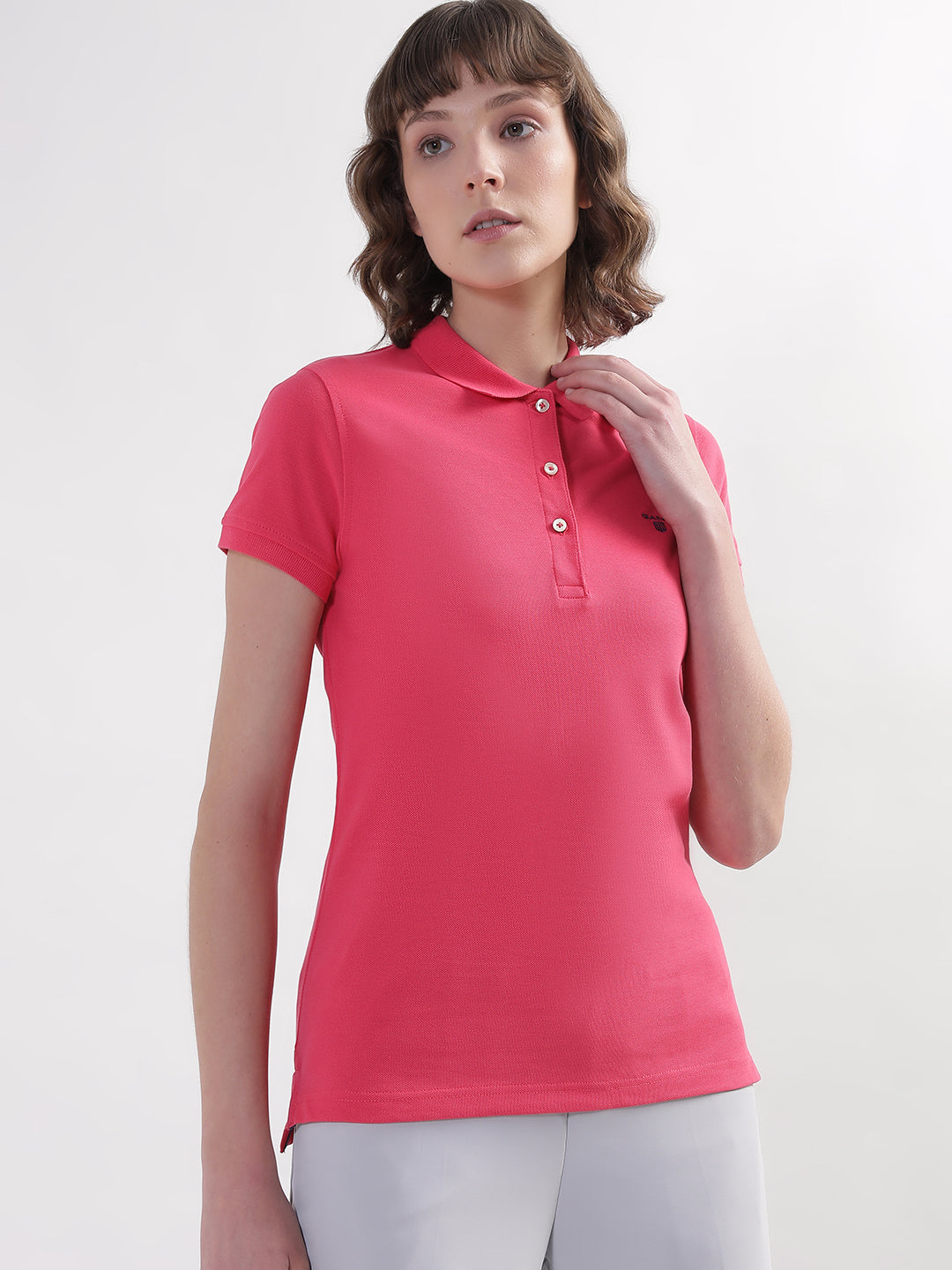 Gant Pink Regular Fit Polo T-Shirt