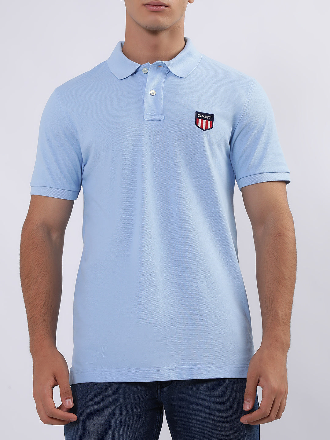 Gant Blue Regular Fit Polo T-Shirt