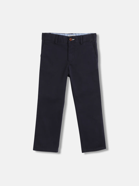 Gant Boys Blue Solid Regular Fit Trouser