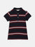 Gant Kids Navy Striped Regular Fit Polo T-Shirt