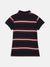 Gant Kids Navy Striped Regular Fit Polo T-Shirt