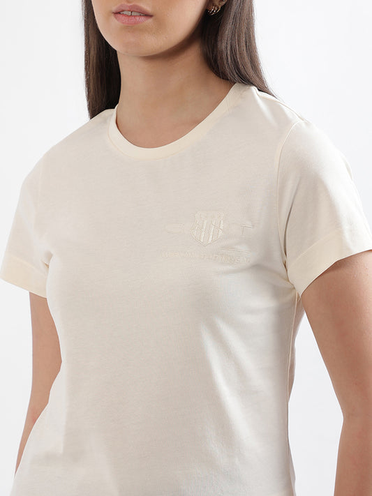 Gant White Regular Fit T-Shirt