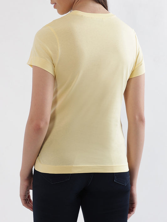 Gant Light Yellow Regular Fit T-Shirt