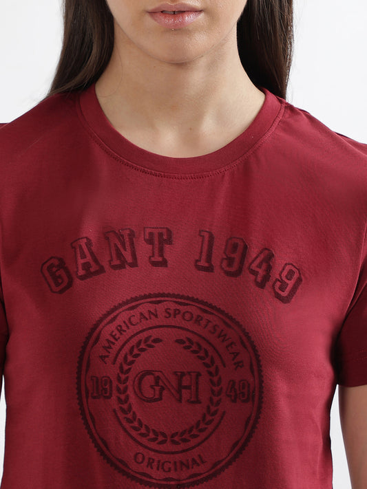 Gant Red Logo Regular Fit T-Shirt