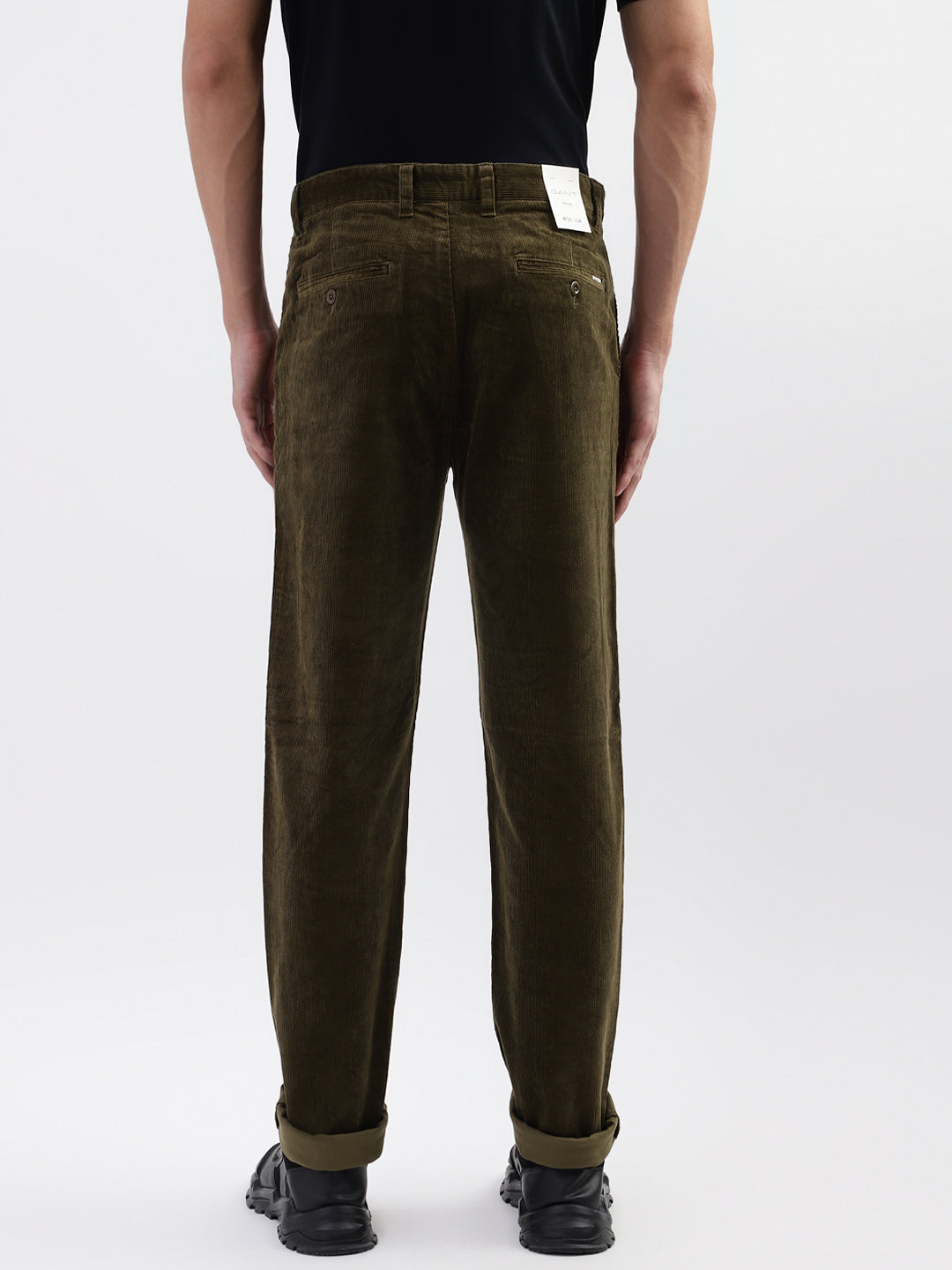 Gant Men Green Solid Regular Fit Trouser
