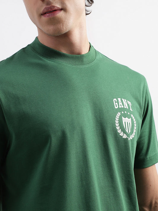 Gant Green Logo Relaxed Fit T-Shirt