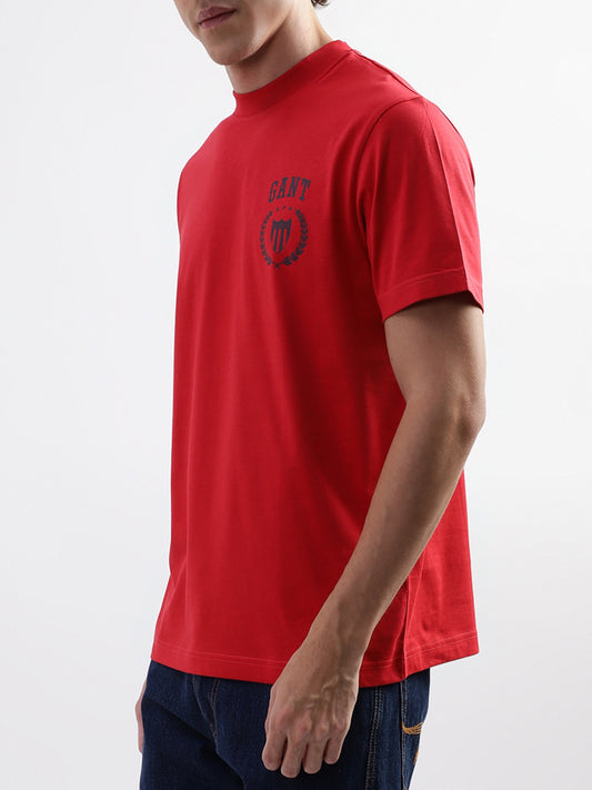 Gant Red Logo Relaxed Fit T-Shirt