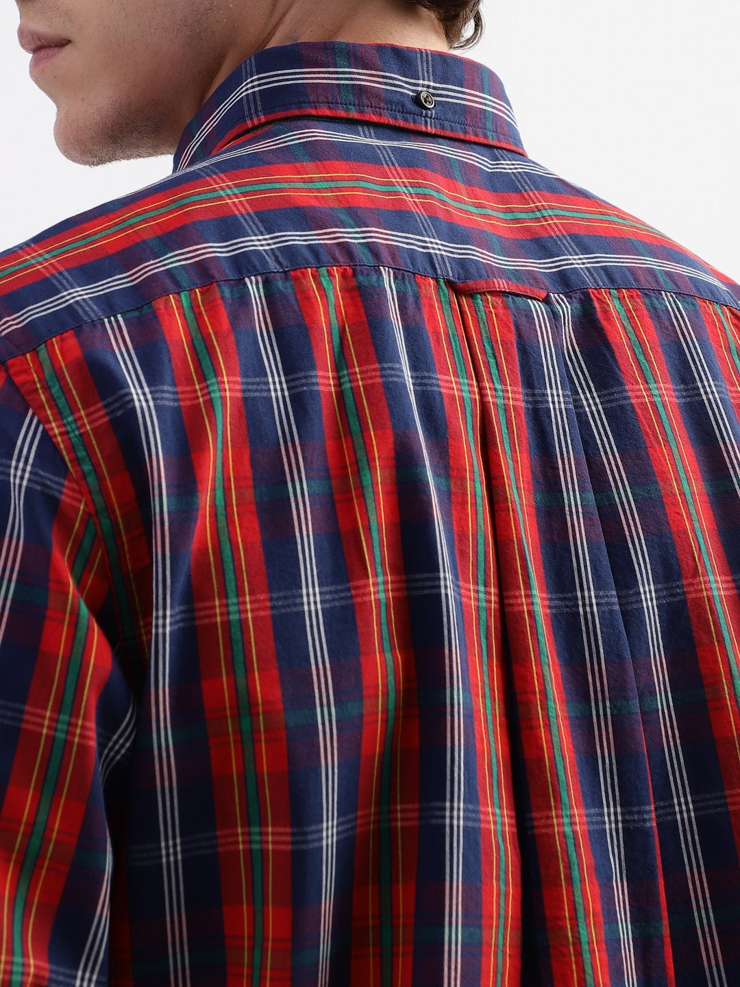 Gant Blue Checked Regular Fit Shirt