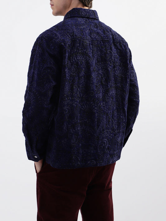 Gant Blue Embroidery Relaxed Fit Shirt