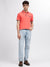 Gant Men Coral Solid Polo Collar Short Sleeves T-Shirt