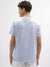 Gant Men Blue Printed Round Neck Short Sleeves T-Shirt