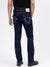 True Religion Men Blue Ricky Straight Fit Non Stretchable Jeans