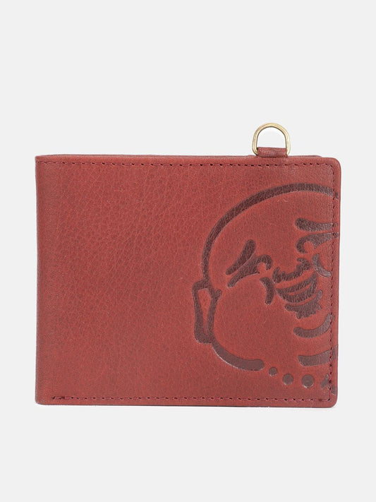 True Religion Men Red Textured Bi-Fold Wallet