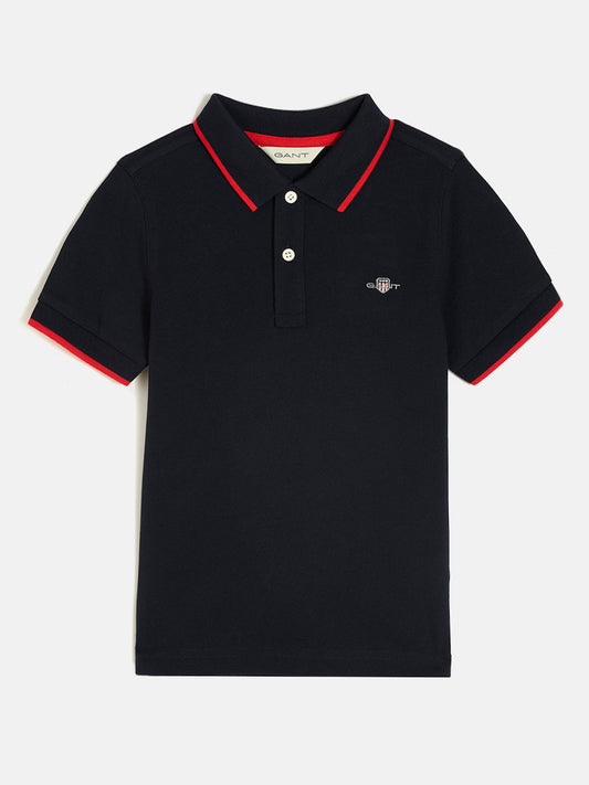 Gant Boys Blue Short Sleeves Polo Tshirt